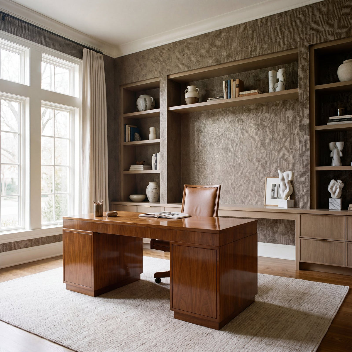 Prism Wallpaper in Bronze Brown color - pattern number NT98014 - by Galerie in the New Touch collection