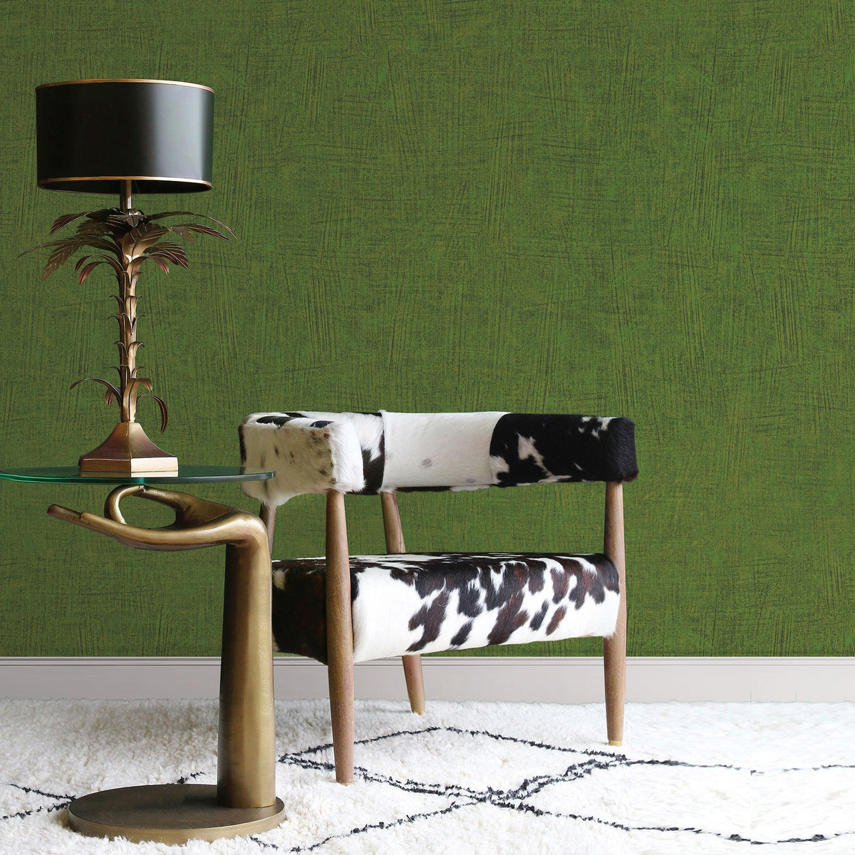 Brushmark Wallpaper in Green color - pattern number NT98020 - by Galerie in the New Touch collection