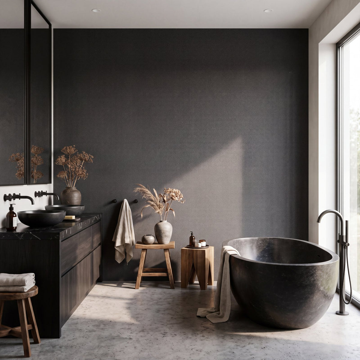 Interlace Wallpaper in Black color - pattern number NT98029 - by Galerie in the New Touch collection