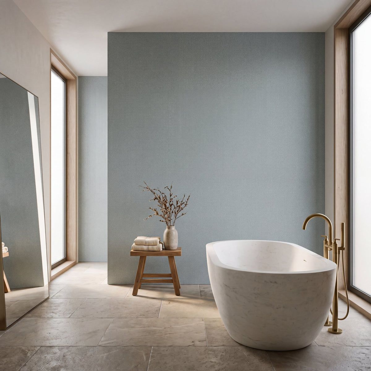 Interlace Wallpaper in Blue color - pattern number NT98032 - by Galerie in the New Touch collection