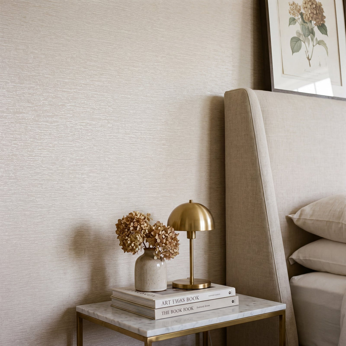 Banded Dot Wallpaper in Beige color - pattern number NT98036 - by Galerie in the New Touch collection