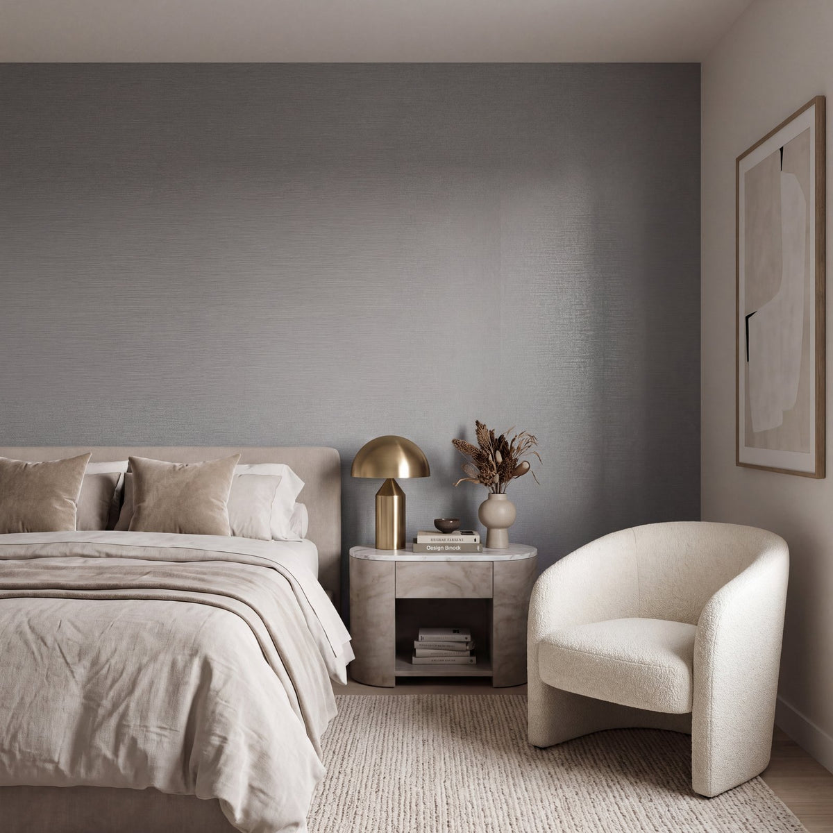 Banded Dot Wallpaper in Bronze Brown color - pattern number NT98037 - by Galerie in the New Touch collection