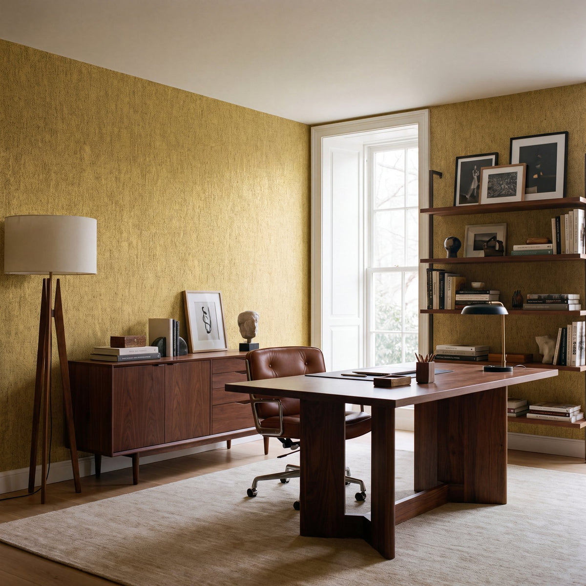 Mottled Specks Wallpaper in Yellow color - pattern number NT98042 - by Galerie in the New Touch collection
