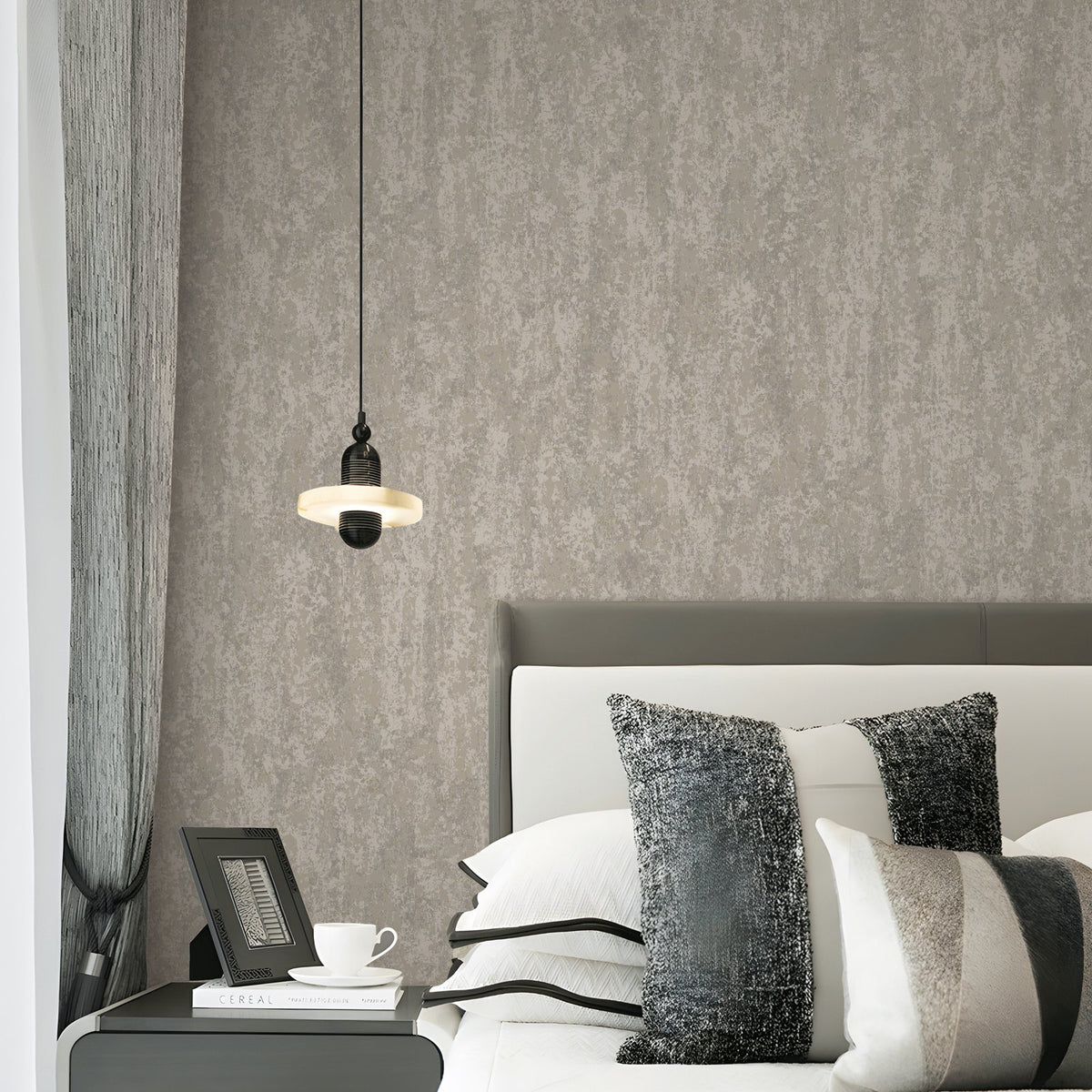Patina Wallpaper in Silver Grey color - pattern number NT98045 - by Galerie in the New Touch collection