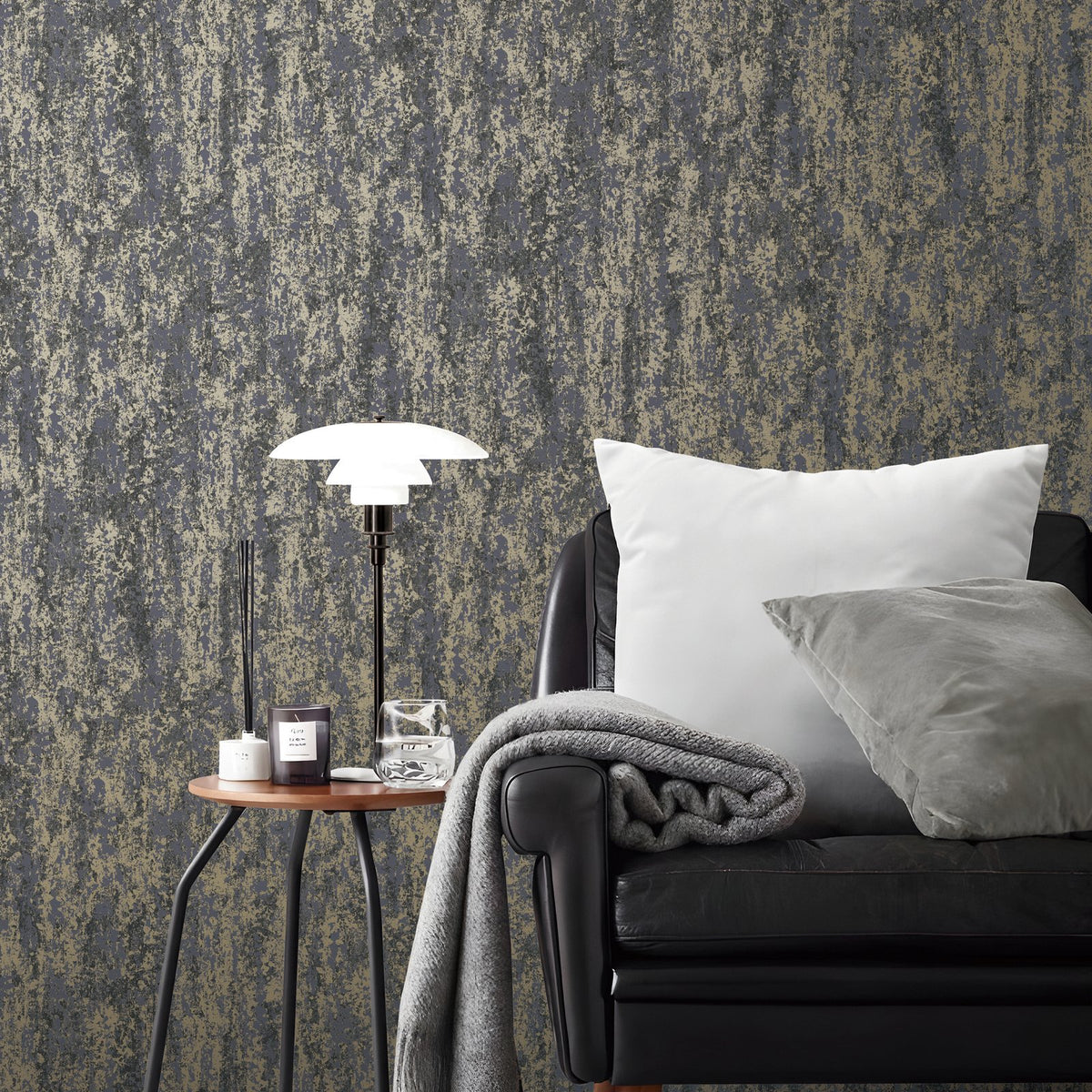 Patina Wallpaper in Blue color - pattern number NT98047 - by Galerie in the New Touch collection