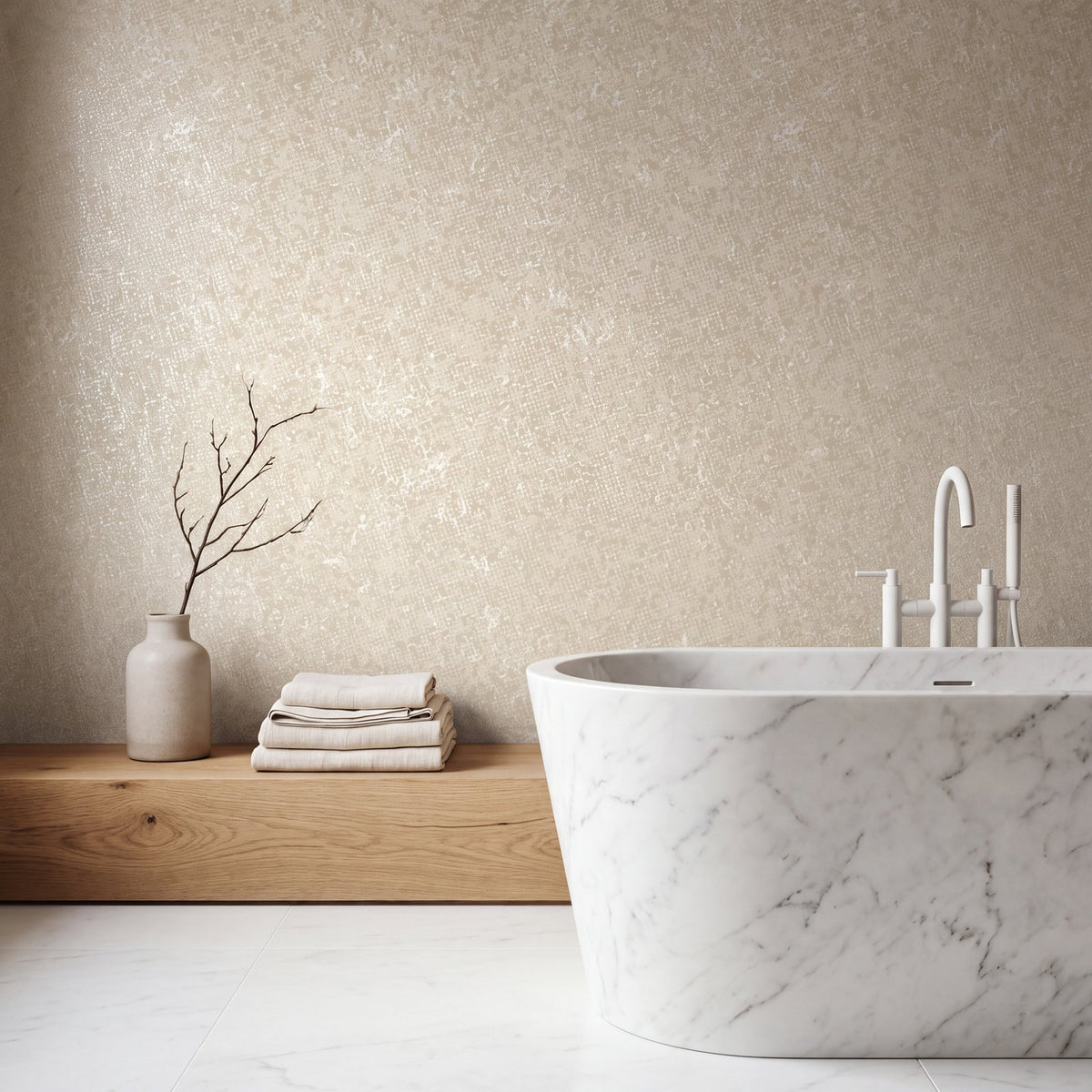 Scatter Wallpaper in Beige color - pattern number NT98048 - by Galerie in the New Touch collection