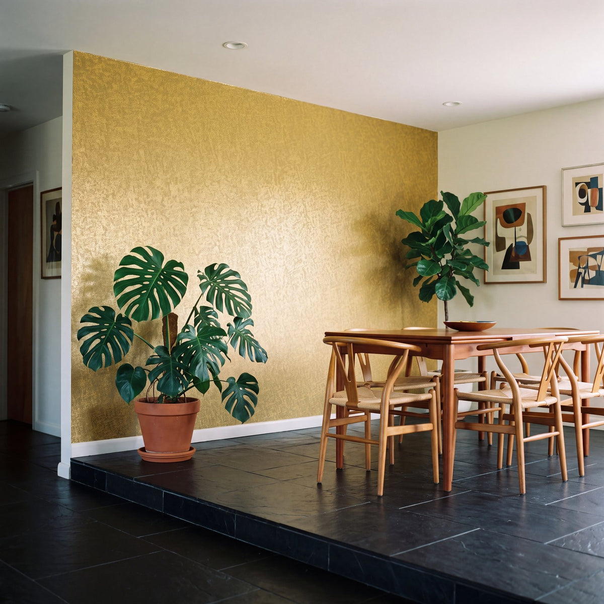 Scatter Wallpaper in Yellow color - pattern number NT98049 - by Galerie in the New Touch collection
