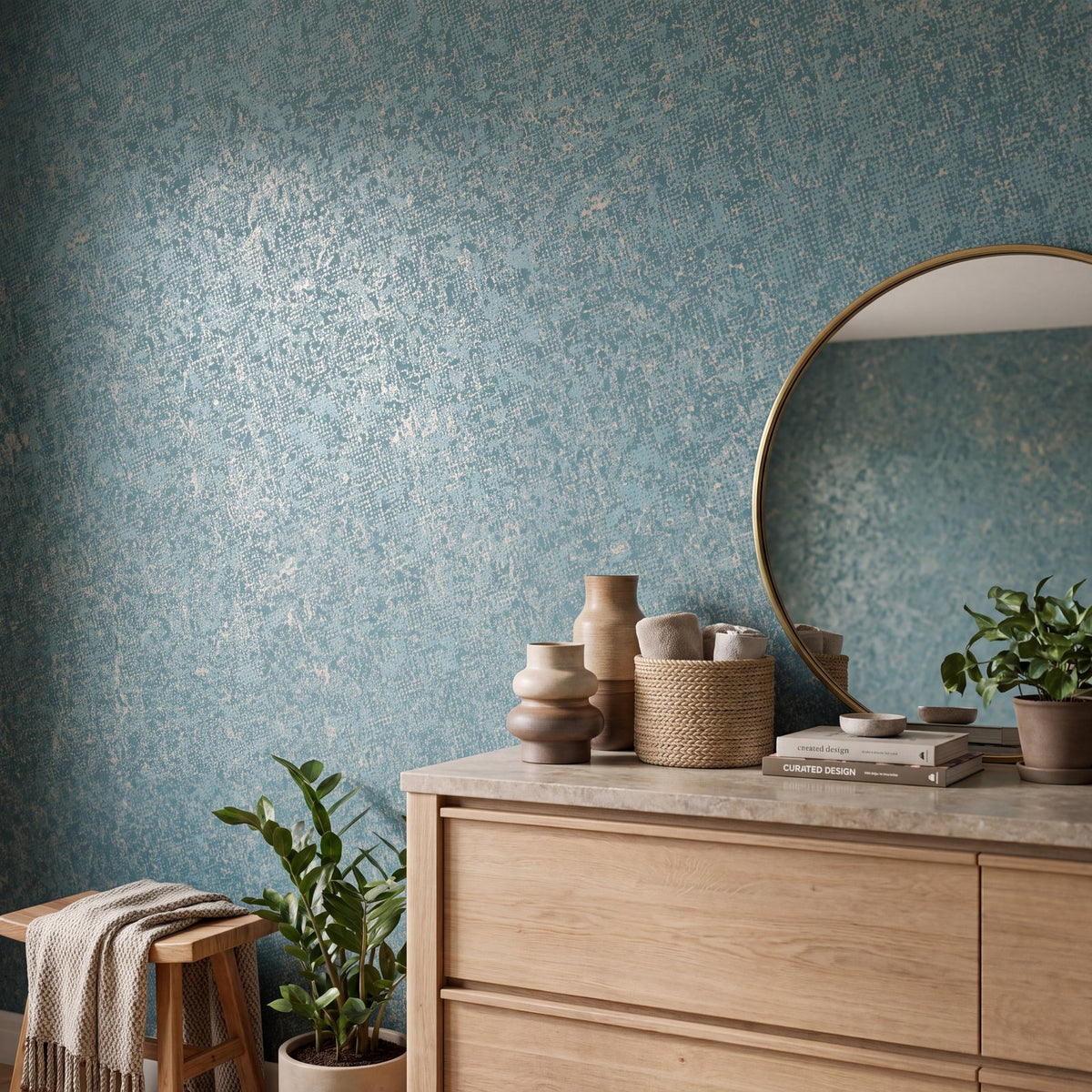 Scatter Wallpaper in Blue color - pattern number NT98050 - by Galerie in the New Touch collection