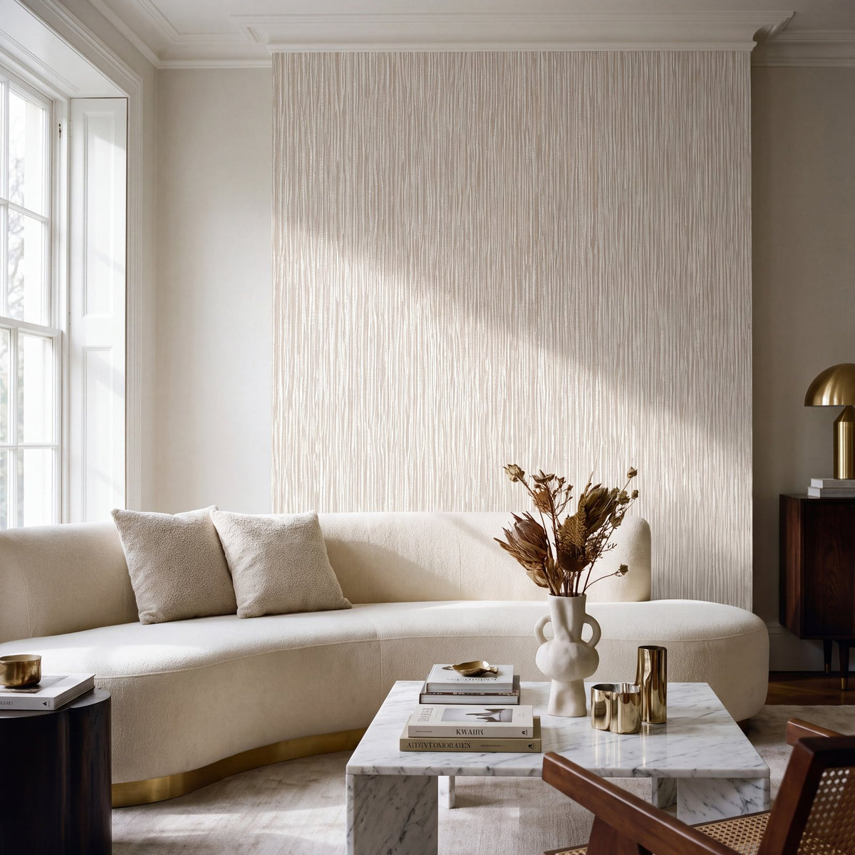 Strand Wallpaper in Beige color - pattern number NT98051 - by Galerie in the New Touch collection