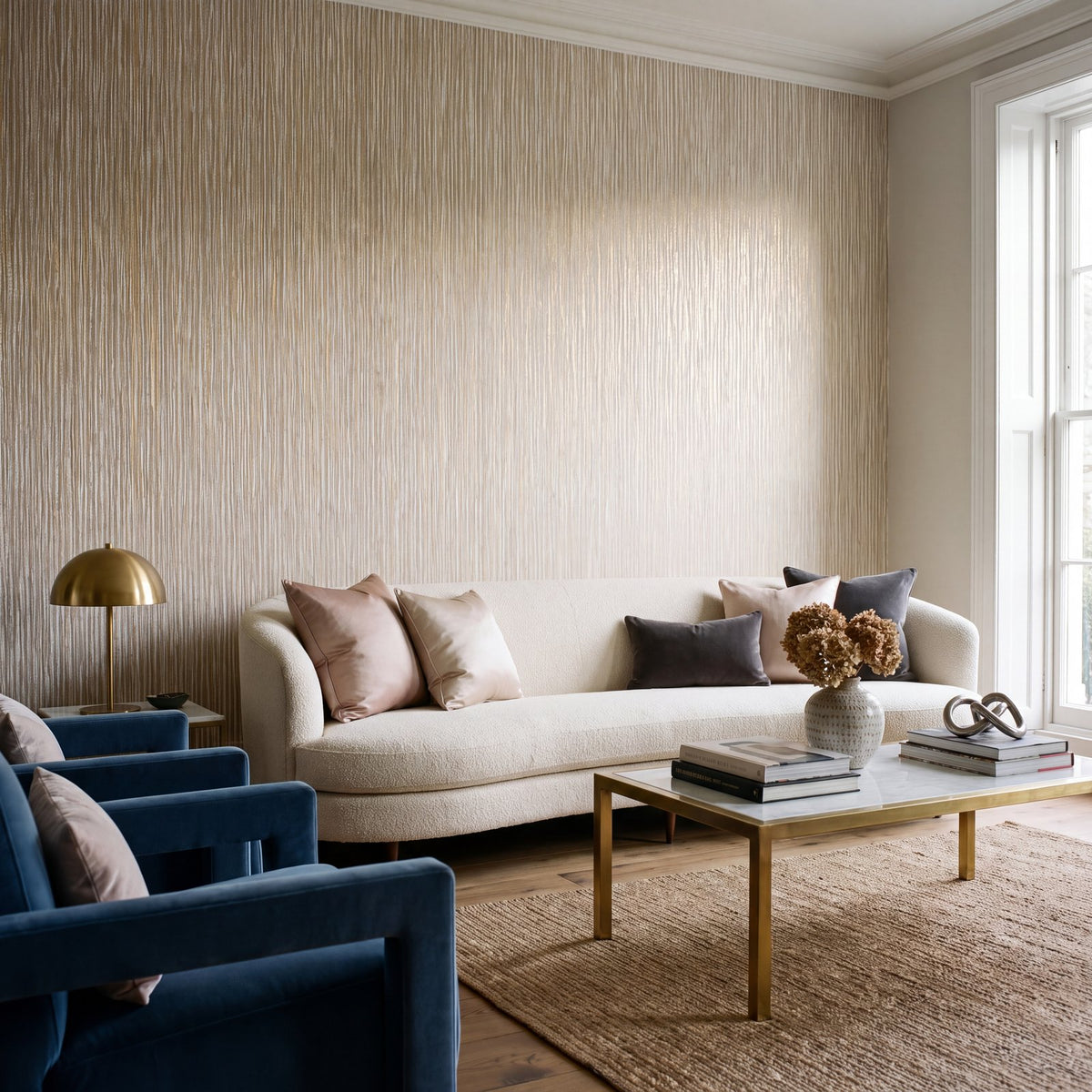 Strand Wallpaper in Beige color - pattern number NT98052 - by Galerie in the New Touch collection