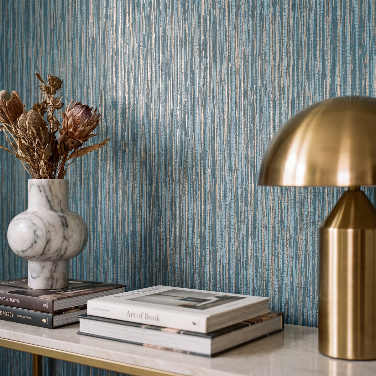 Strand Wallpaper in Blue color - pattern number NT98053 - by Galerie in the New Touch collection