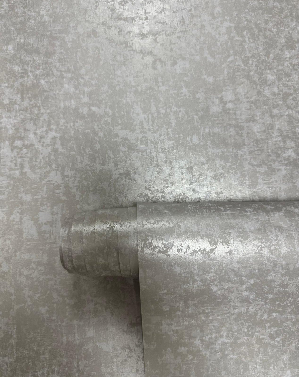 Scratched Plaster Wallpaper in Silver Grey color - pattern number NT98057 - by Galerie in the New Touch collection