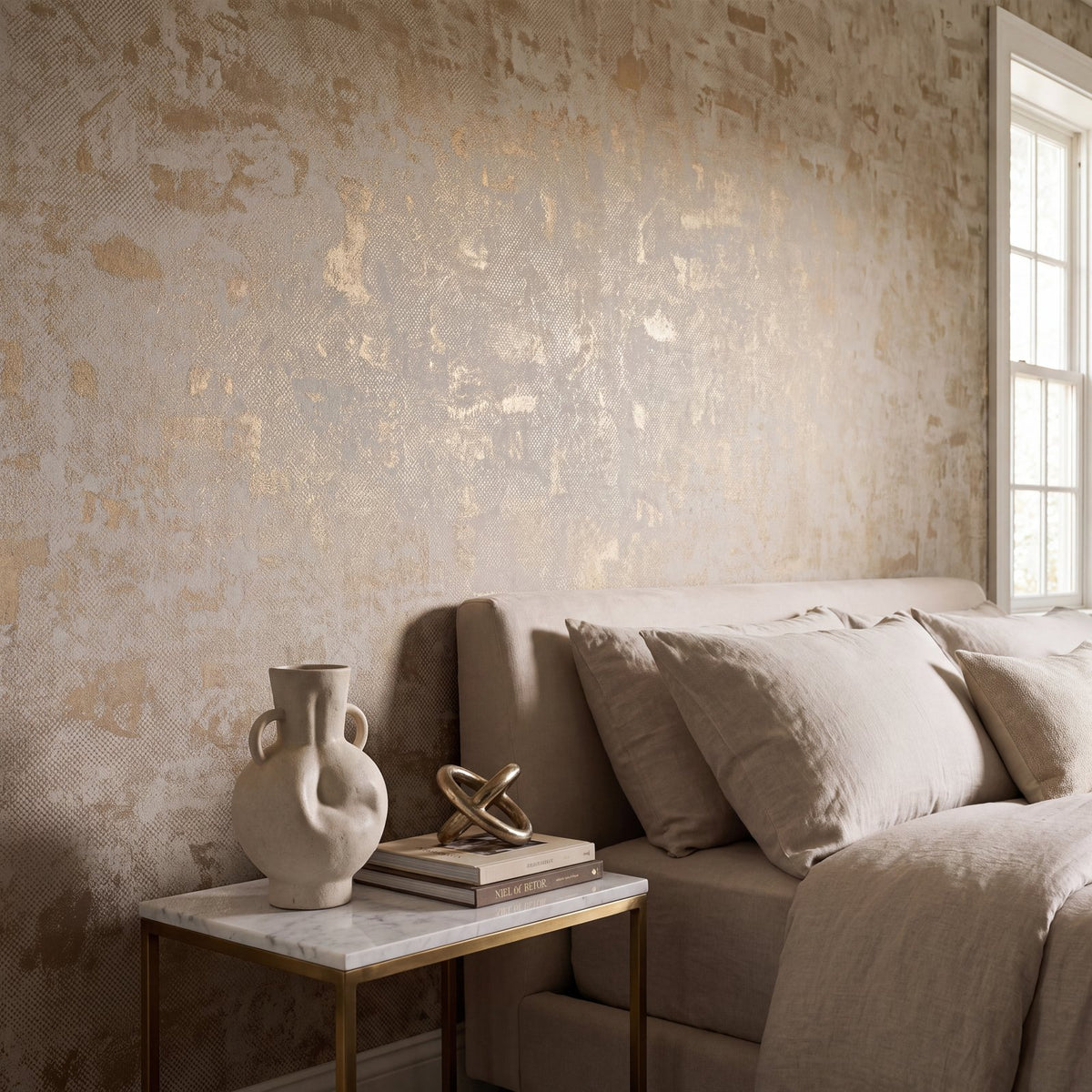 Crosshatch Wallpaper in Cream color - pattern number NT98059 - by Galerie in the New Touch collection