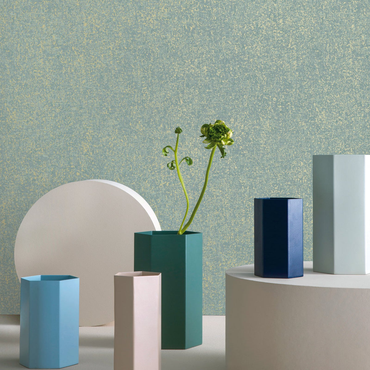 Crackle Wallpaper in Blue color - pattern number NT98064 - by Galerie in the New Touch collection