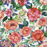 Watercolor Floral Garden Peel and Stick wallpaper in spring blossom color - pattern number NW52905 - by NextWall in the Peel and Stick Wallpaper by Nextwall collection