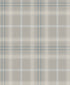 Tailor Plaid Peel and Stick wallpaper in argos grey and blue color - pattern number NW54308 - by NextWall in the Peel and Stick Wallpaper by Nextwall collection