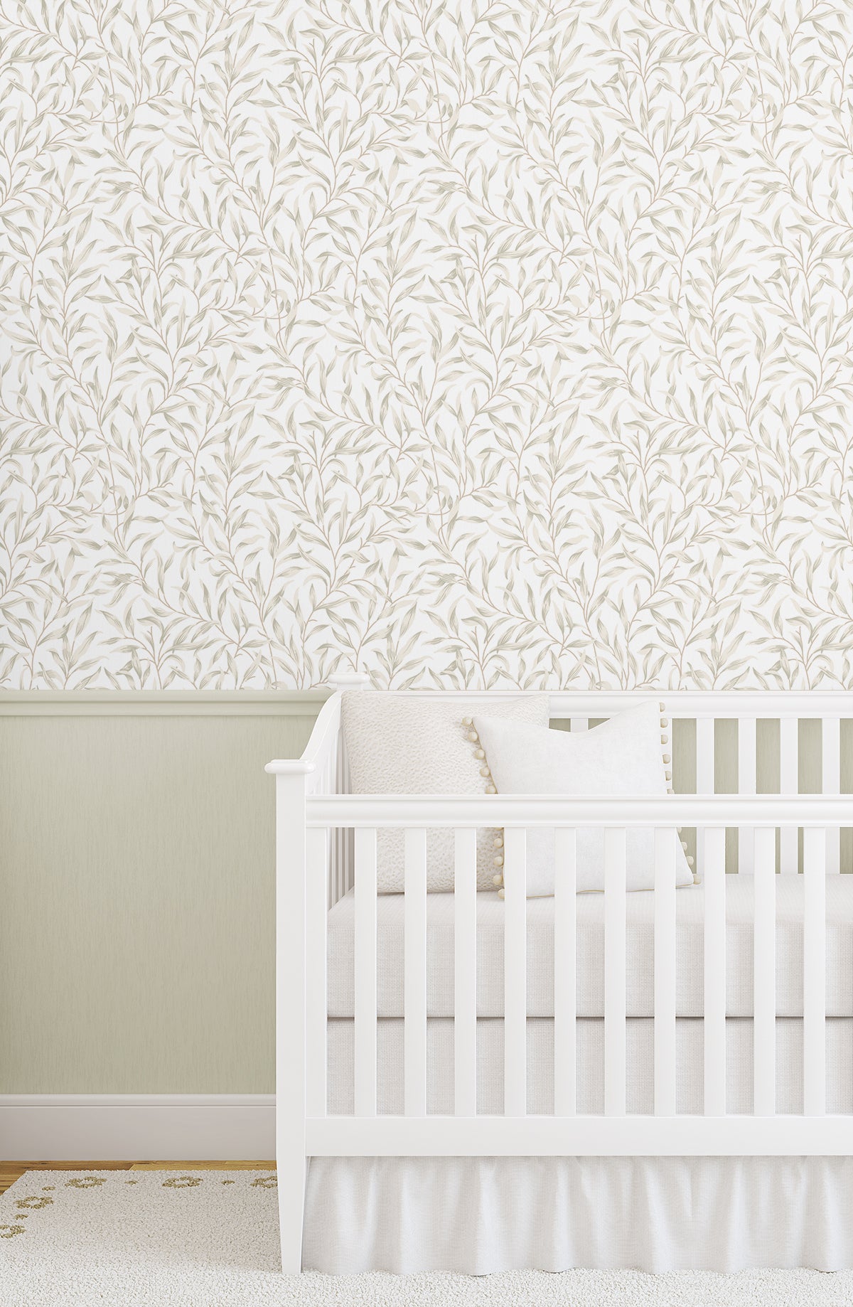 Willow Trail Peel and Stick wallpaper in neutral color - pattern number NW54706 - by NextWall in the Peel and Stick Wallpaper by Nextwall collection