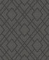 Diamond Trail Peel and Stick wallpaper in pewter and charcoal color - pattern number NW56210 - by NextWall in the Peel and Stick Wallpaper by Nextwall collection