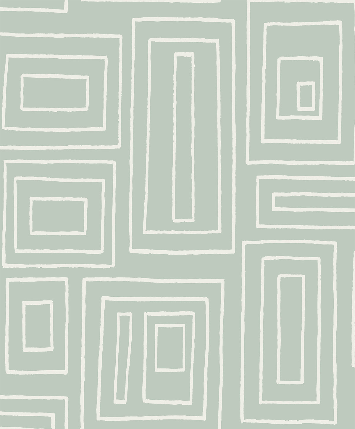 Rectangle Geo Peel and Stick wallpaper in aloe green color - pattern number NW56604 - by NextWall in the Peel and Stick Wallpaper by Nextwall collection