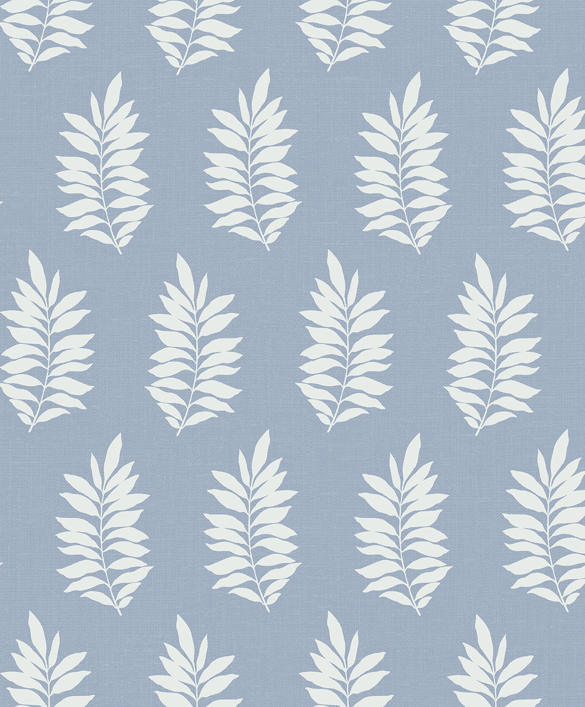 Pinnate Leaf Silhouette Peel and Stick wallpaper in blue mist color - pattern number NW57202 - by NextWall in the Peel and Stick Wallpaper by Nextwall collection