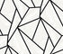 Vector Geo Peel and Stick wallpaper in ebony and morning fog color - pattern number NW57300 - by NextWall in the Peel and Stick Wallpaper by Nextwall collection