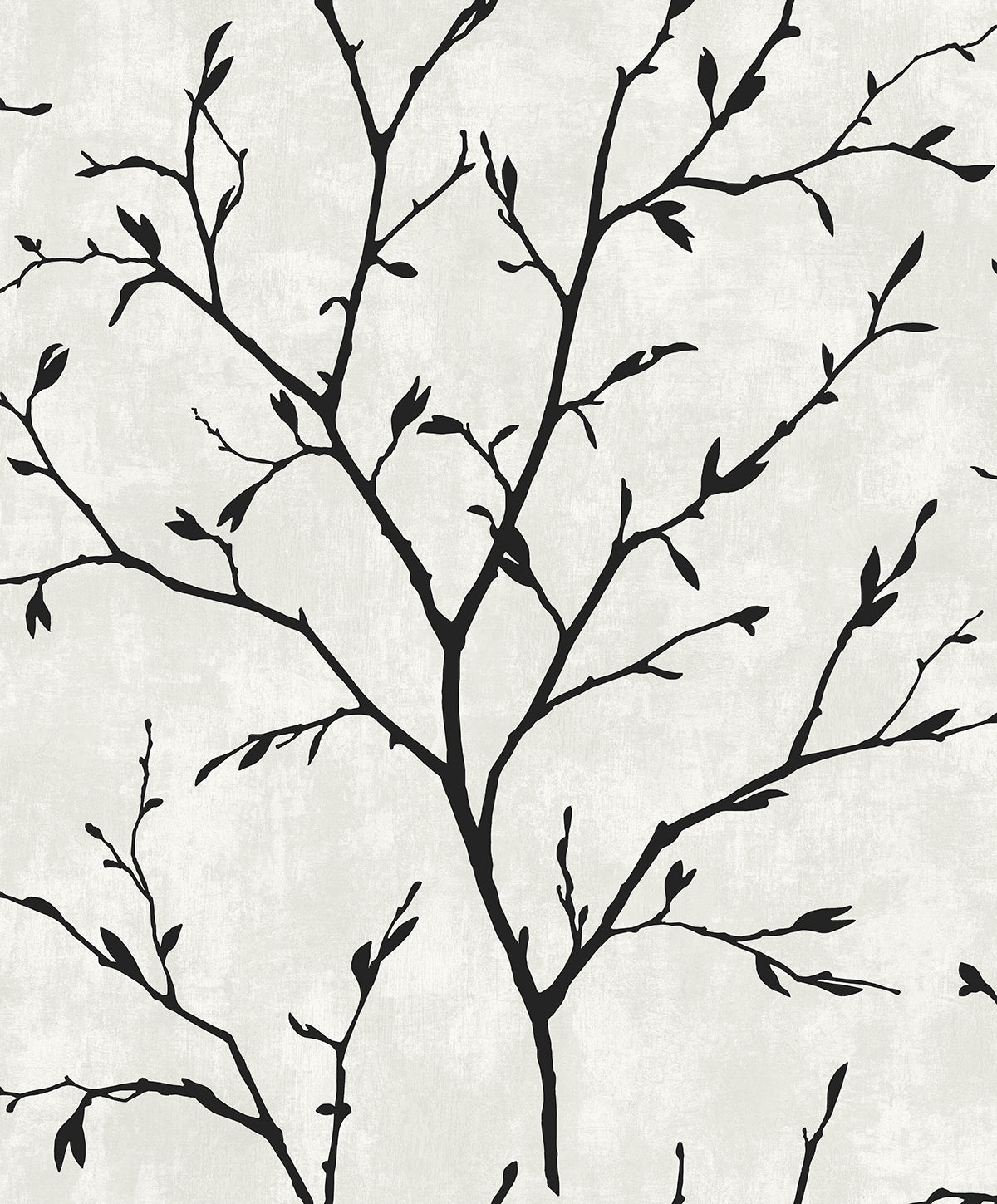 Tree Silhouette Peel and Stick wallpaper in contrast color - pattern number NW57400 - by NextWall in the Peel and Stick Wallpaper by Nextwall collection