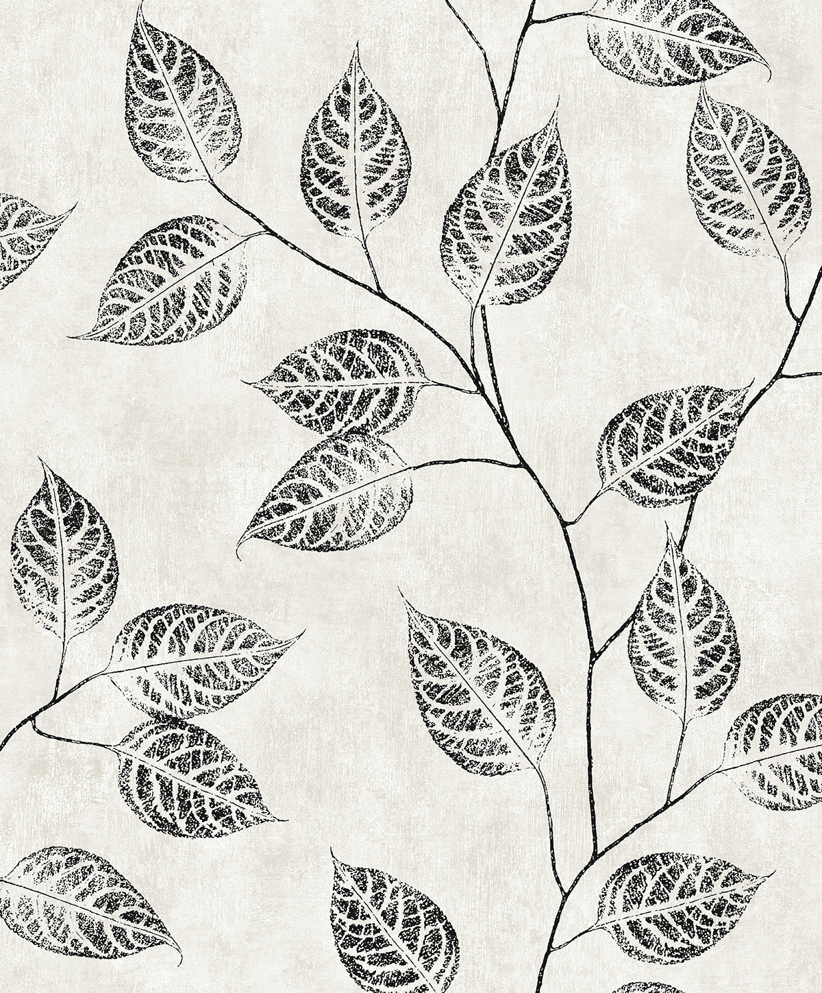 Leaf Silhouette Peel and Stick wallpaper in contrast color - pattern number NW57500 - by NextWall in the Peel and Stick Wallpaper by Nextwall collection