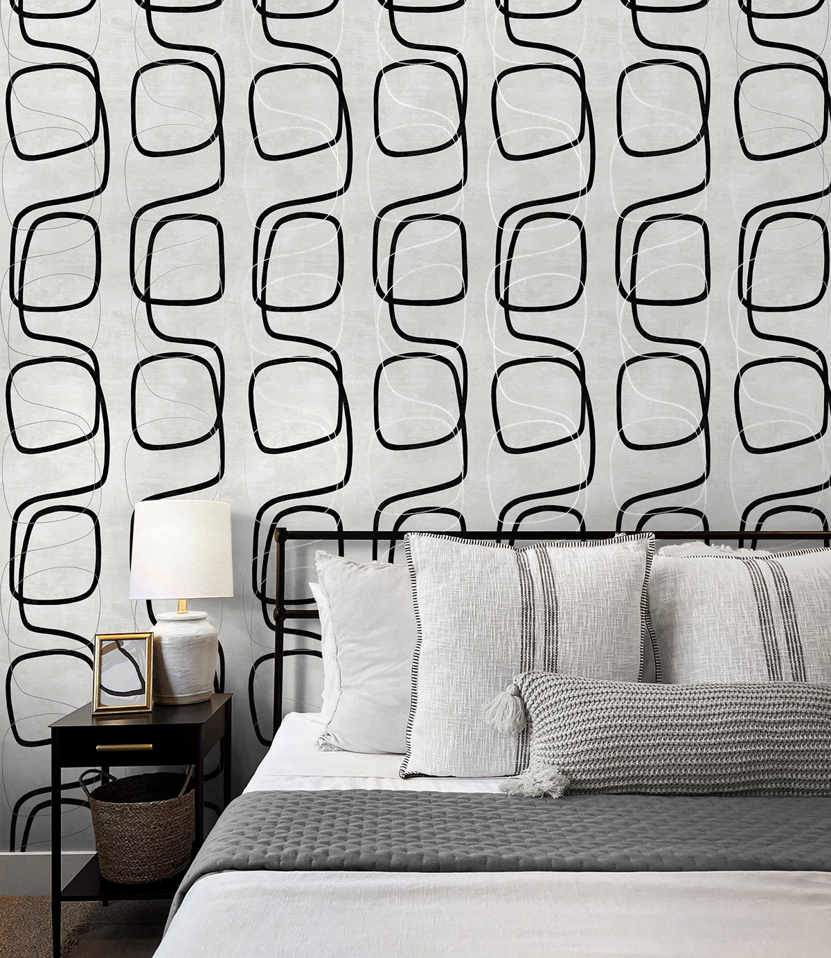 Forcella Geo Peel and Stick wallpaper in contrast color - pattern number NW57600 - by NextWall in the Peel and Stick Wallpaper by Nextwall collection