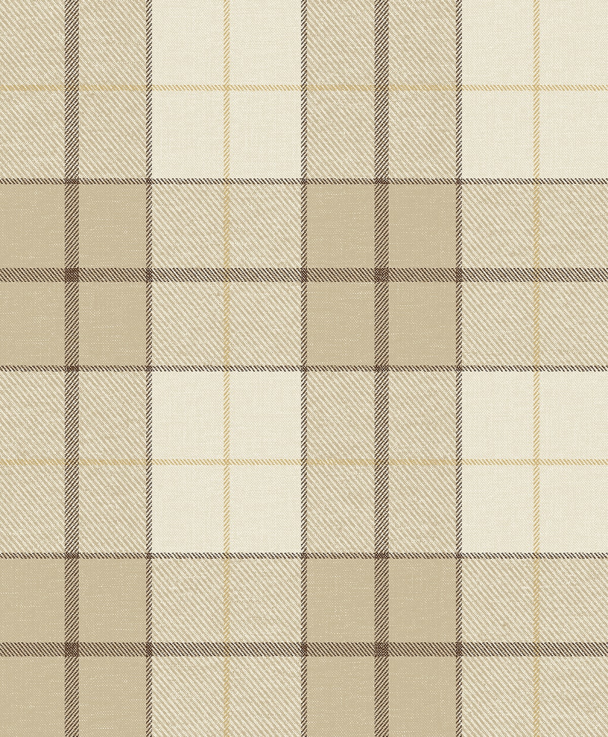 Altarinda Plaid Peel and Stick wallpaper in latte color - pattern number NW58105 - by NextWall in the Peel and Stick Wallpaper by Nextwall collection