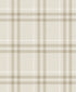 Calverlay Plaid Peel and Stick wallpaper in french vanilla color - pattern number NW58203 - by NextWall in the Peel and Stick Wallpaper by Nextwall collection