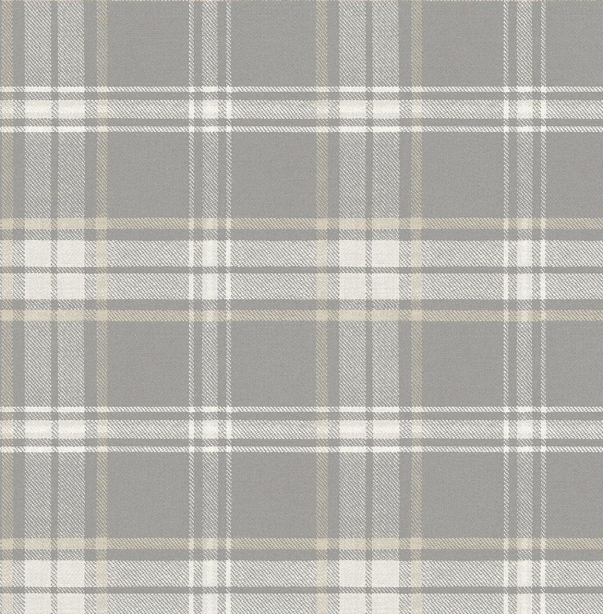 Sennehill Plaid Peel and Stick wallpaper in daydream grey color - pattern number NW58908 - by NextWall in the Peel and Stick Wallpaper by Nextwall collection