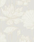 Lotus Garden Floral Peel and Stick wallpaper in pearl color - pattern number NW59700 - by NextWall in the Peel and Stick Wallpaper by Nextwall collection