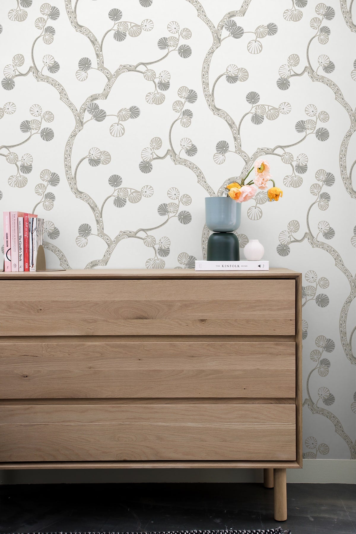 Woodland Whimsy Peel and Stick wallpaper in snowbound color - pattern number NW59800 - by NextWall in the Peel and Stick Wallpaper by Nextwall collection