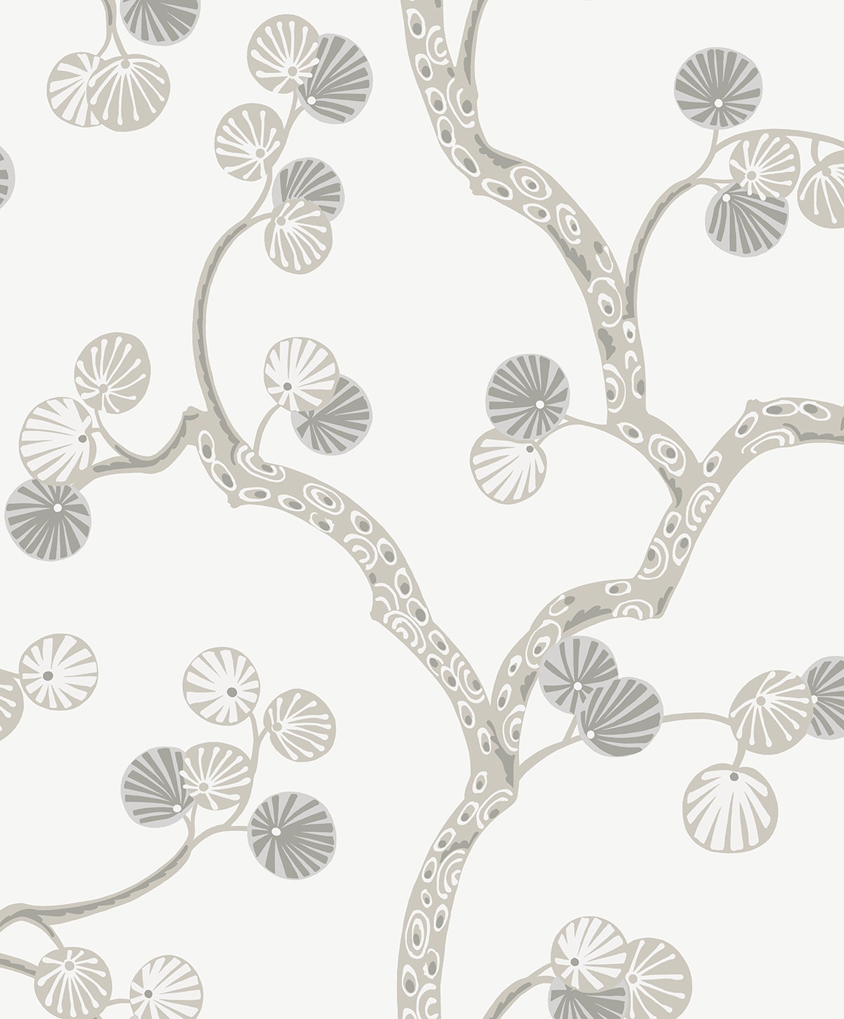 Woodland Whimsy Peel and Stick wallpaper in snowbound color - pattern number NW59800 - by NextWall in the Peel and Stick Wallpaper by Nextwall collection