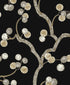 Woodland Whimsy Peel and Stick wallpaper in ebony and gold color - pattern number NW59810 - by NextWall in the Peel and Stick Wallpaper by Nextwall collection