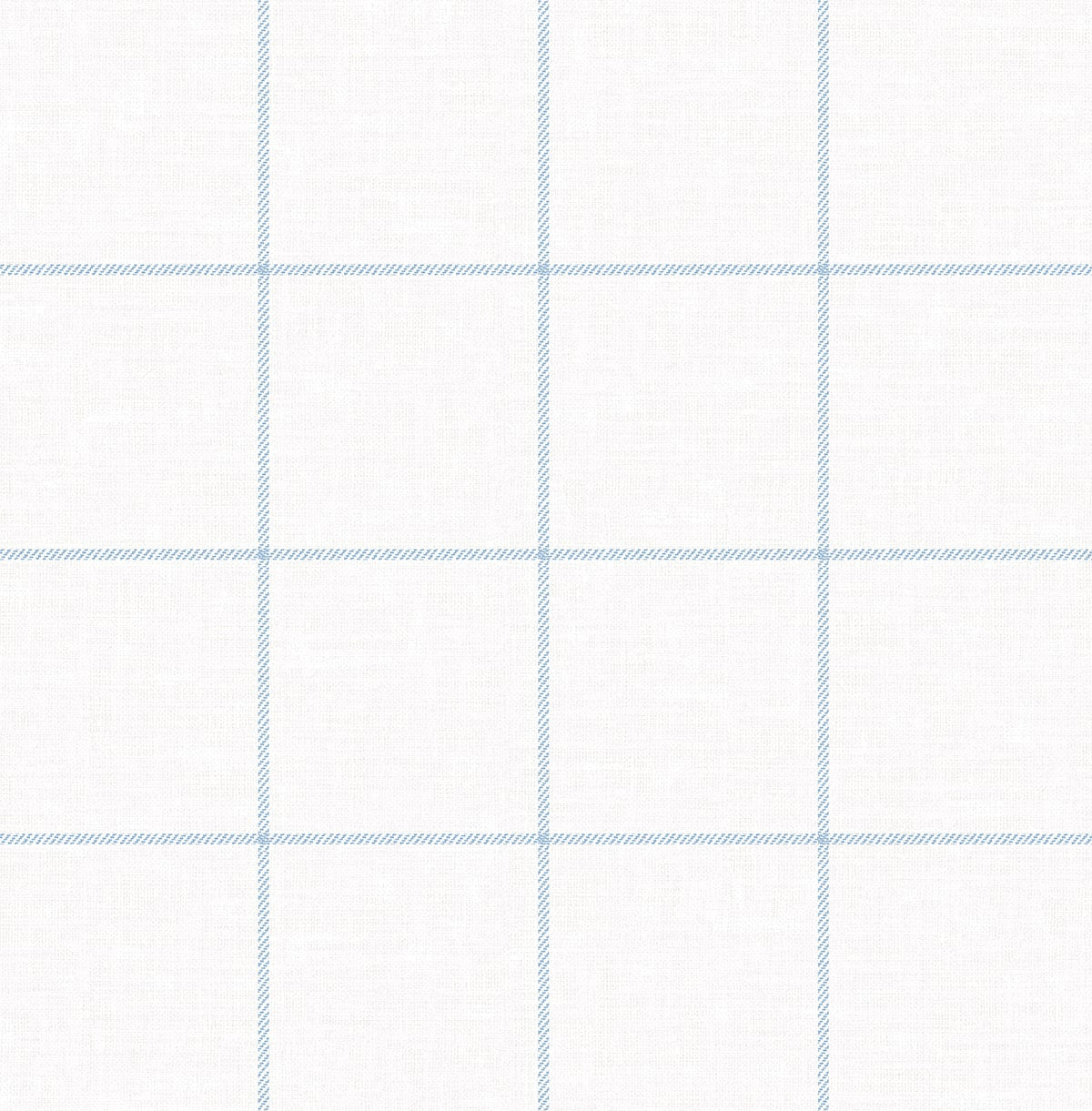 Classic Striped Check Peel and Stick wallpaper in sky blue and linen color - pattern number NW60602 - by NextWall in the Peel and Stick Wallpaper by Nextwall collection
