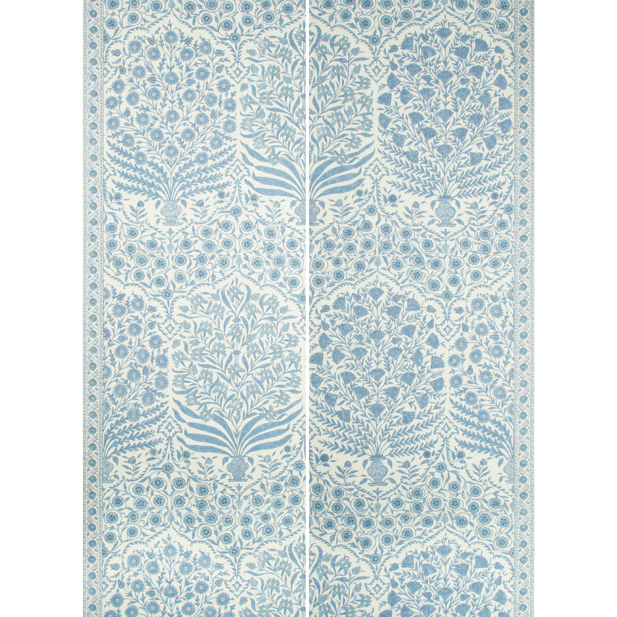 Sameera 2 Panel Mural in Blue/Indigo color - pattern number P2017100.515.0 - by Lee Jofa in the Oscar De La Renta collection