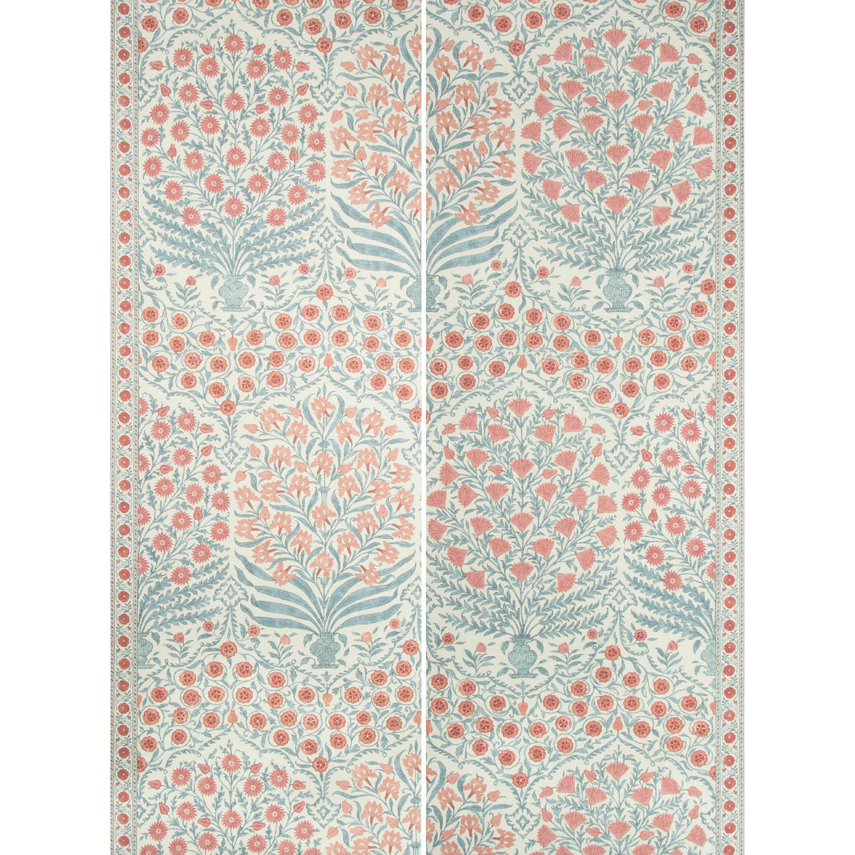 Sameera 2 Panel Mural in Red/Blue color - pattern number P2017100.519.0 - by Lee Jofa in the Oscar De La Renta collection