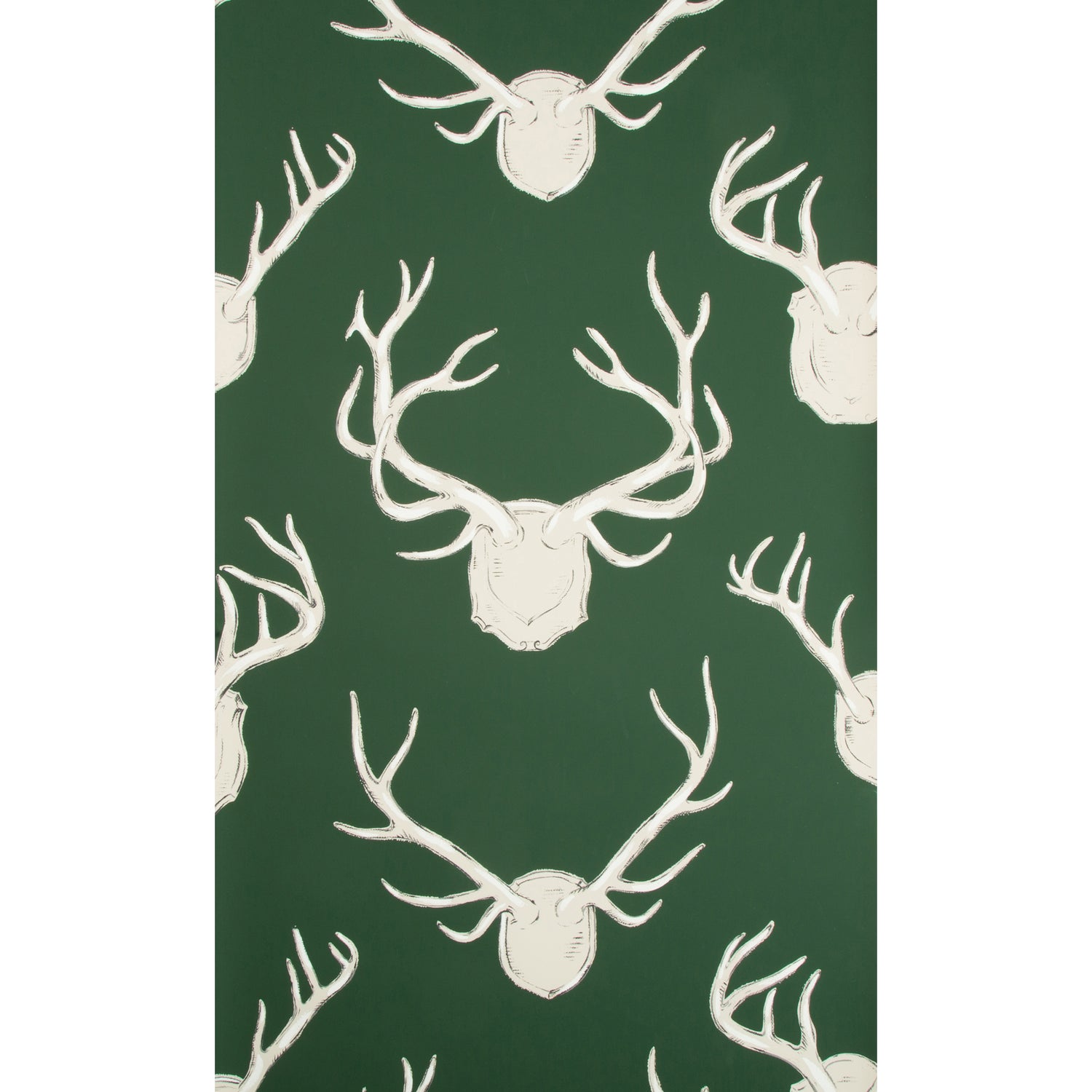 Antlers Wallpaper in Hunter color - pattern number P2017102.3.0 - by Lee Jofa in the Lodge II collection