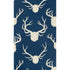 Antlers Wallpaper in Navy color - pattern number P2017102.50.0 - by Lee Jofa in the Lodge II collection
