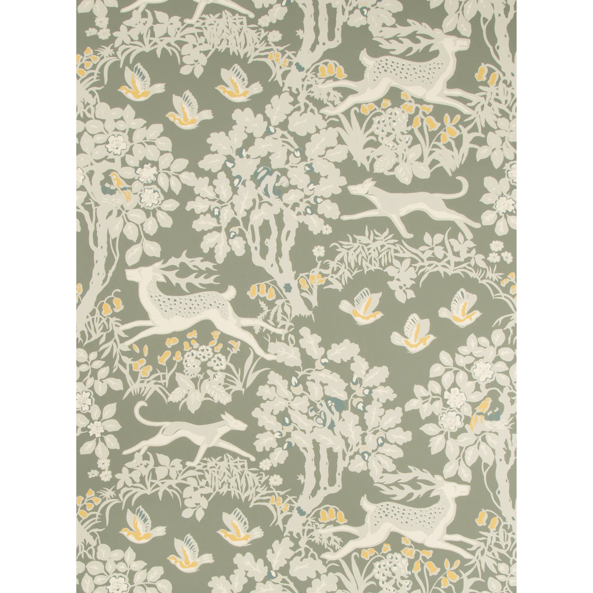 Mille Fleur Wallpaper in Silver color - pattern number P2017104.114.0 - by Lee Jofa in the Lodge II collection