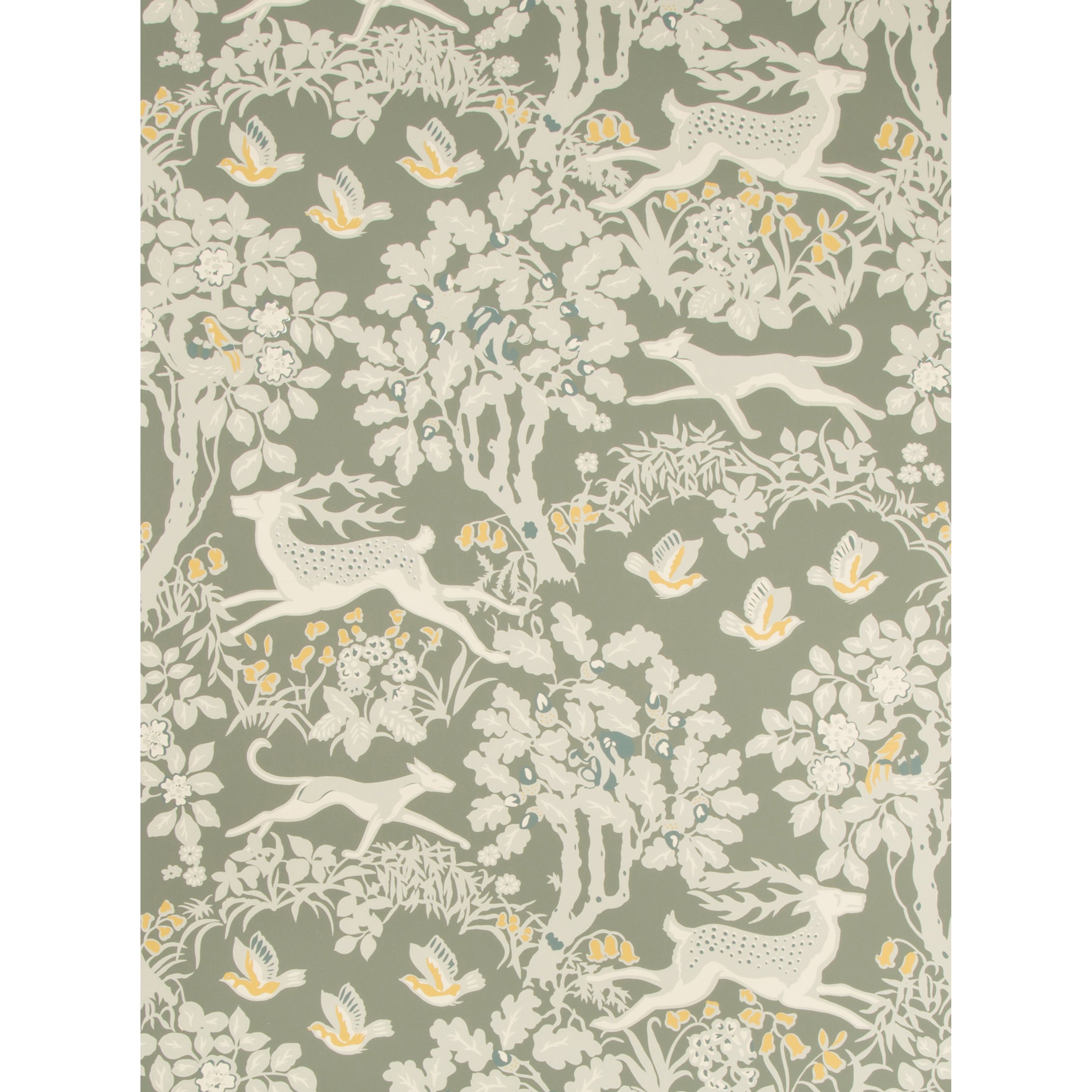 Mille Fleur Wallpaper in Silver color - pattern number P2017104.114.0 - by Lee Jofa in the Lodge II collection