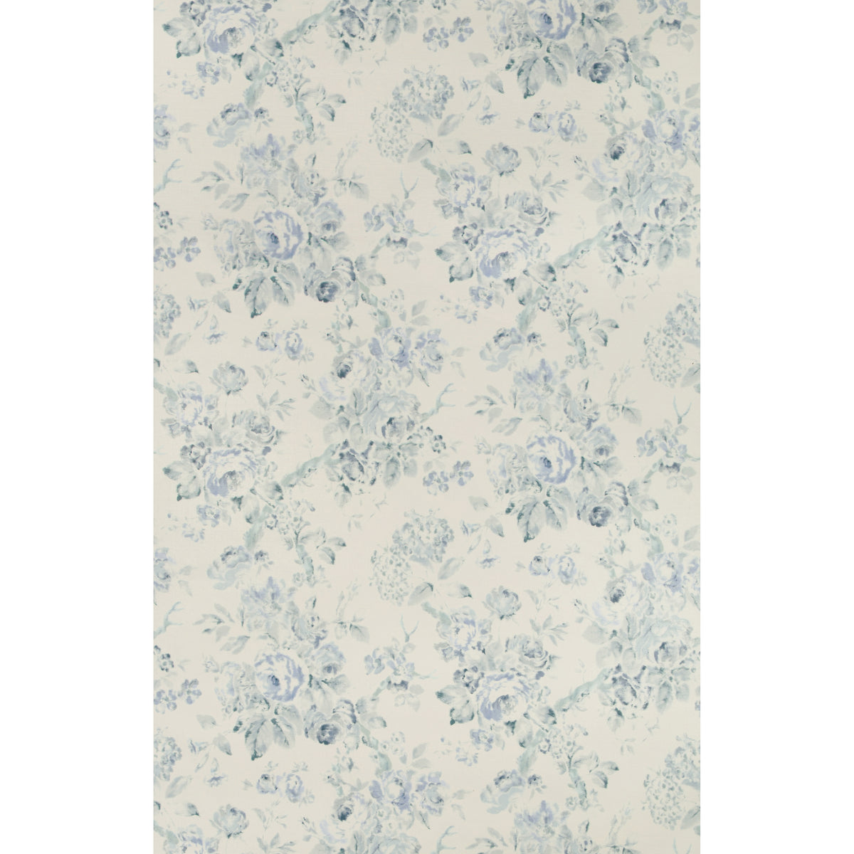 Garden Roses Wallpaper in Aqua/Blue color - pattern number P2018106.153.0 - by Lee Jofa in the Suzanne Rheinstein III collection