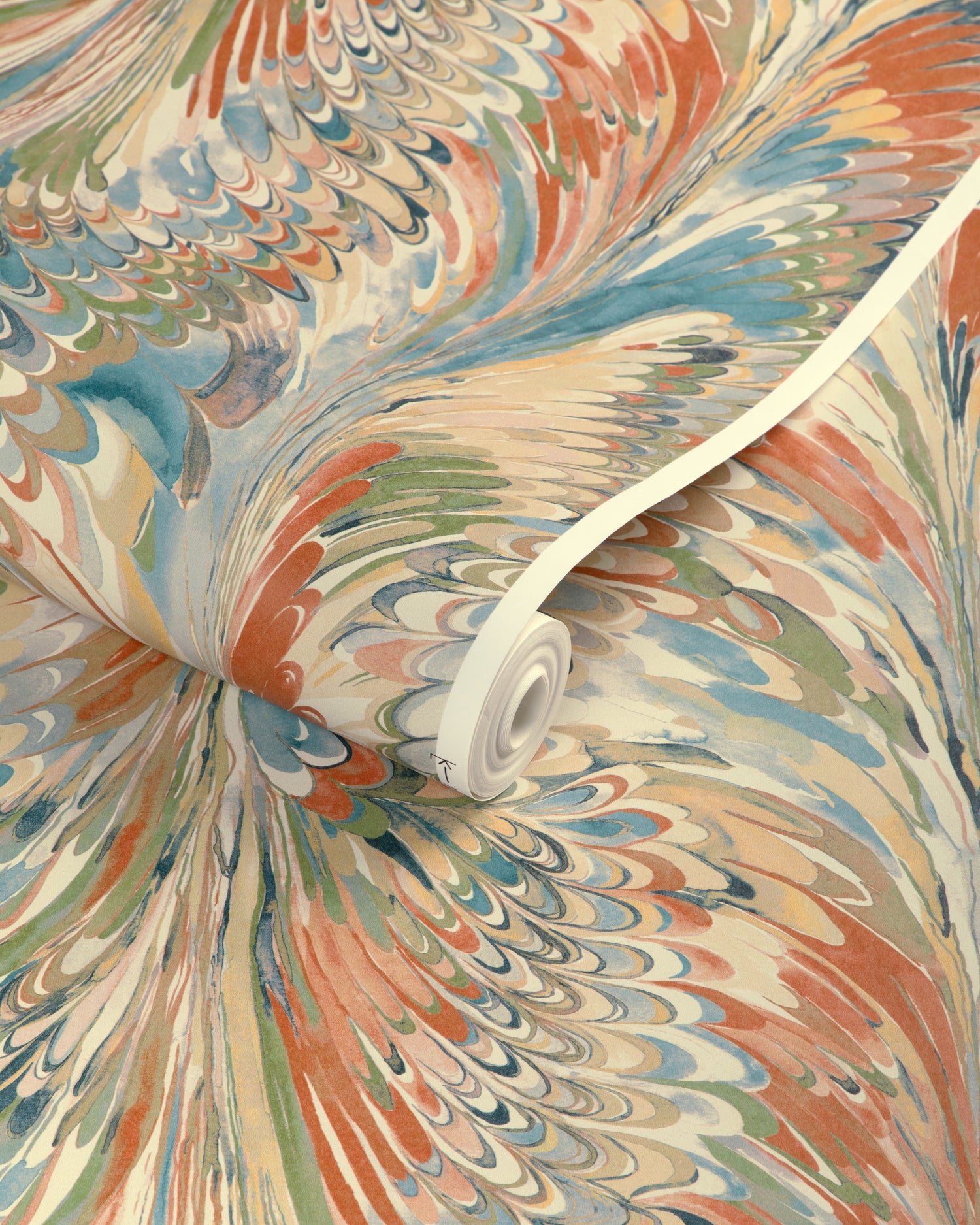 Taplow Paper 2 Panel Mural in clay/blue color - pattern number P2019103.312.0 - by Lee Jofa in the Garden Walk collection