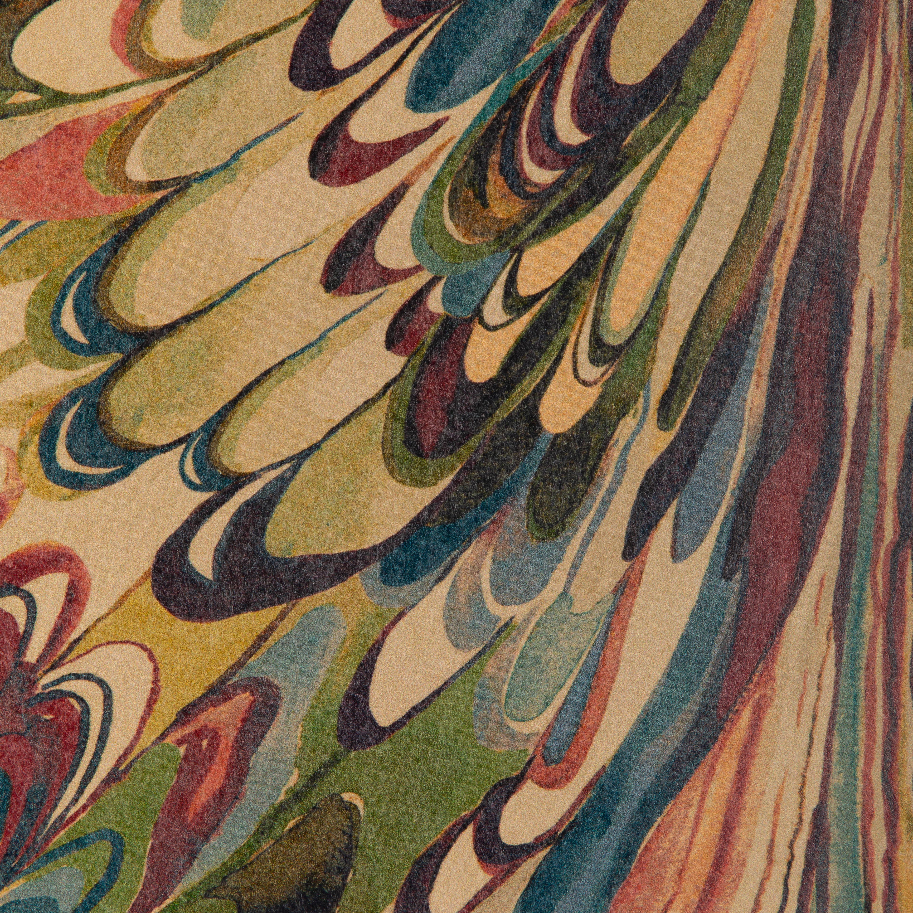 Taplow 2 Panel Mural in Berry/Moss color - pattern number P2019103.319.0 - by Lee Jofa in the Barwick collection