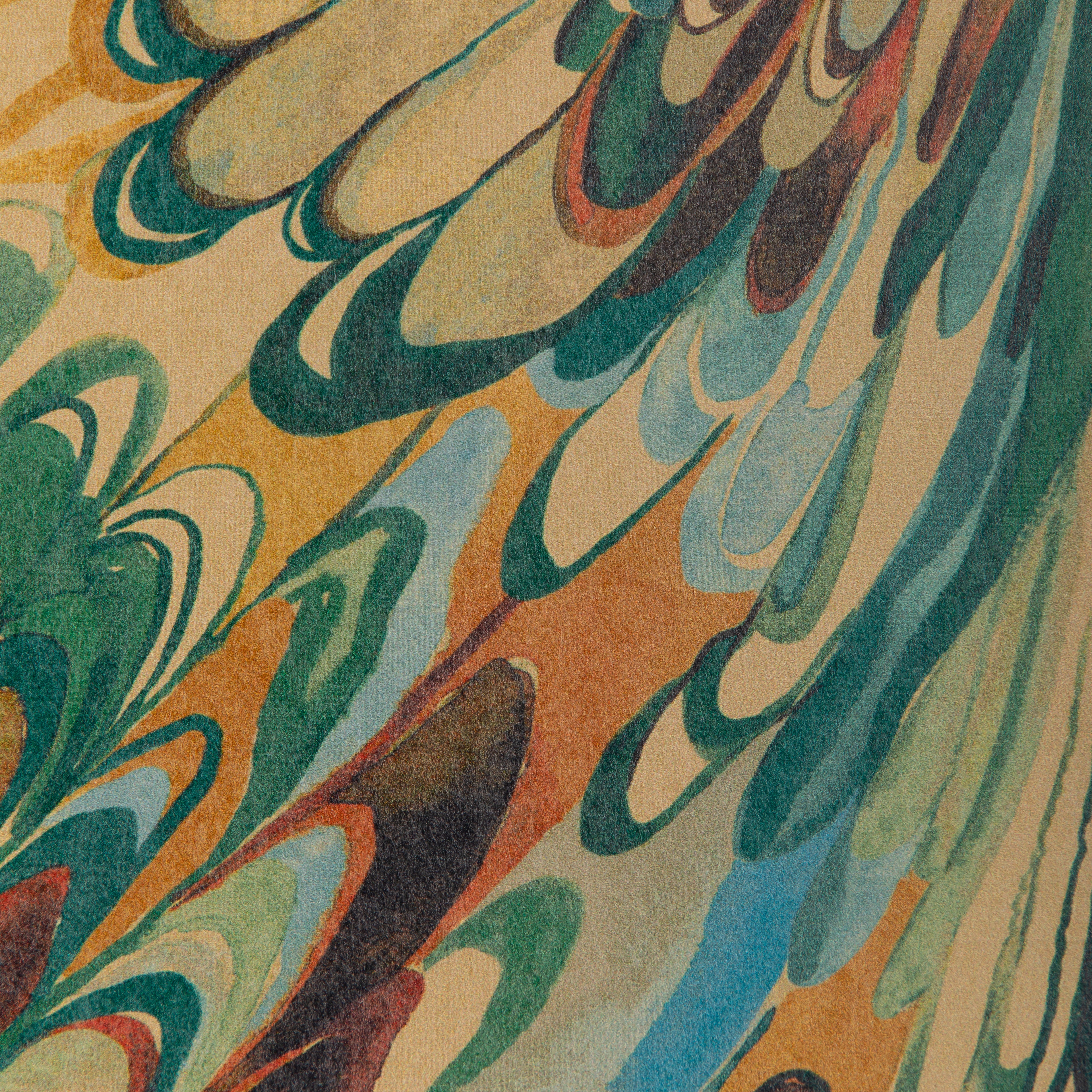 Taplow 2 Panel Mural in Teal/Bronze color - pattern number P2019103.354.0 - by Lee Jofa in the Barwick collection