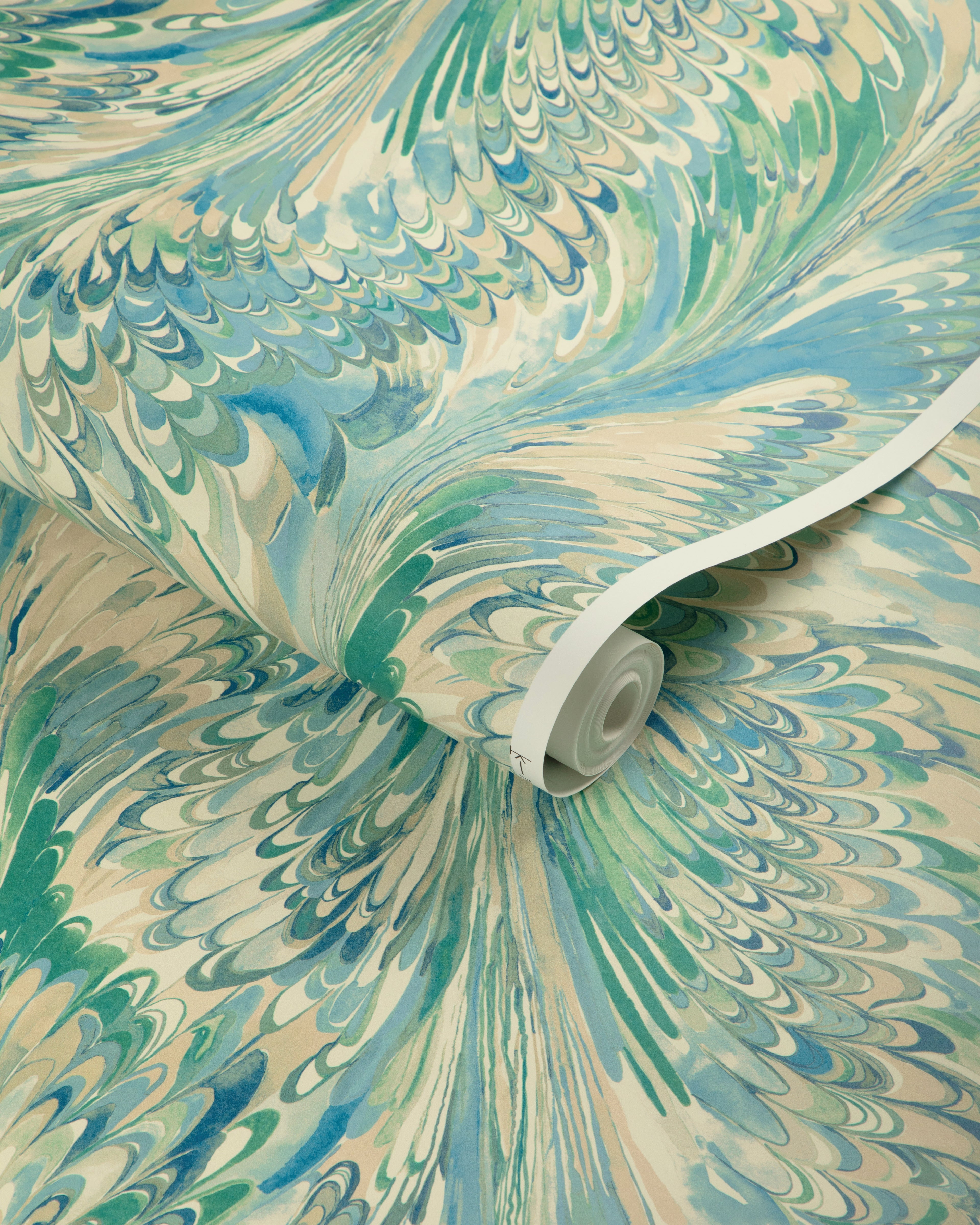Taplow Paper 2 Panel Mural in marine/sand color - pattern number P2019103.516.0 - by Lee Jofa in the Garden Walk collection