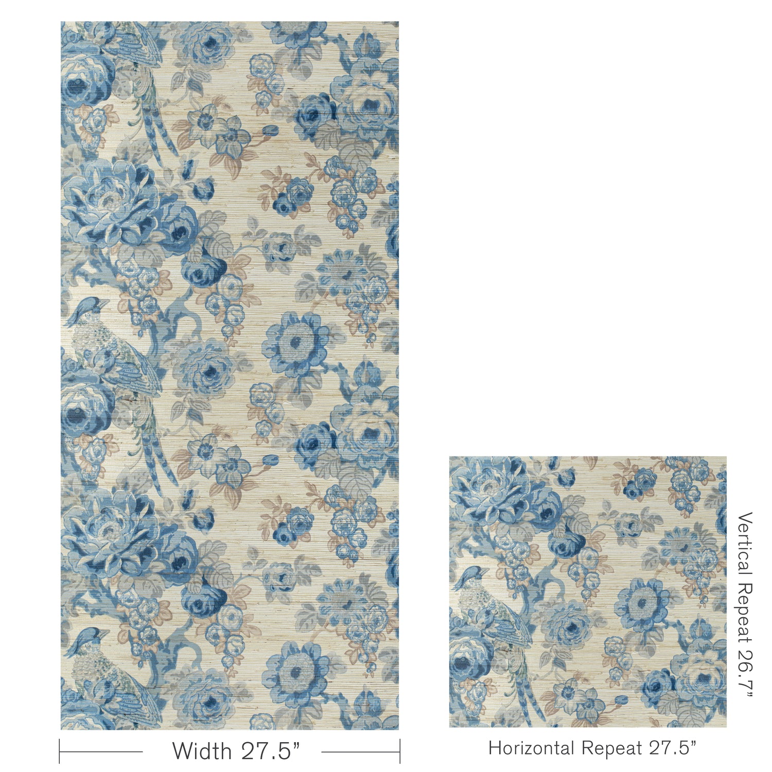 Avondale Wallpaper in Blue/Slate color - pattern number P2020100.515.0 - by Lee Jofa in the Avondale collection