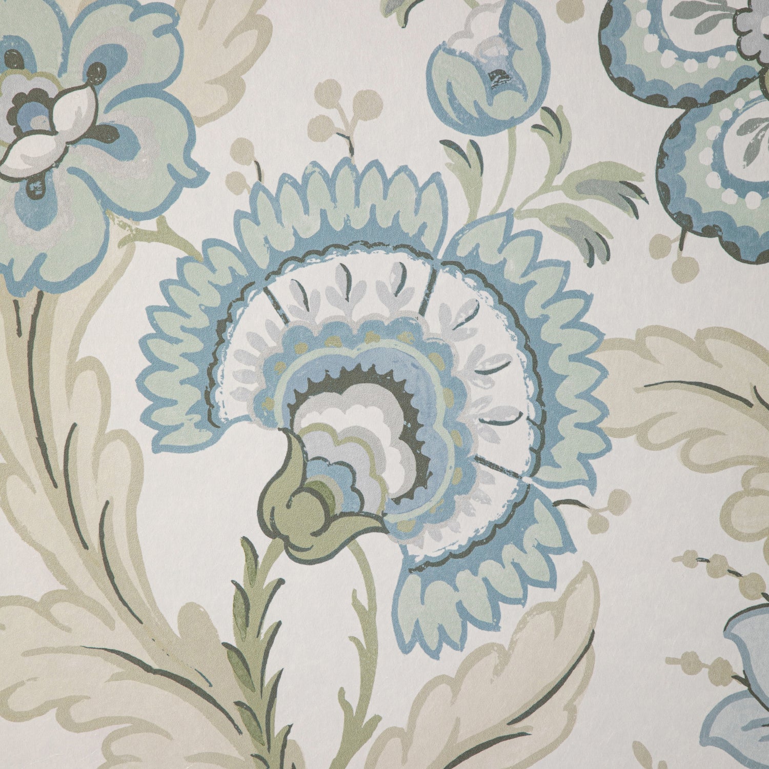 Wimberly Wallpaper in Aqua/Sage color - pattern number P2020101.1323.0 - by Lee Jofa in the Avondale collection