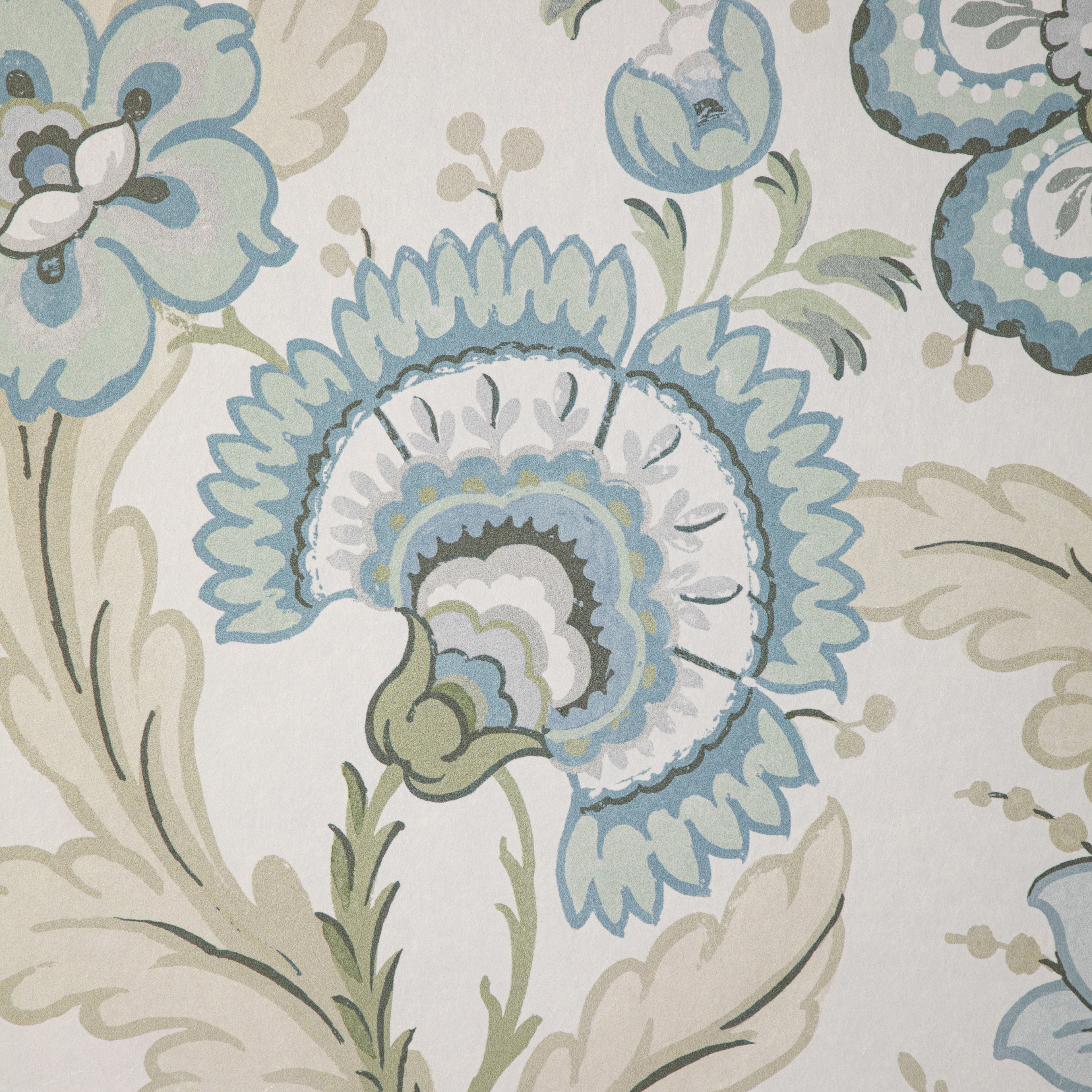 Wimberly Wallpaper in Aqua/Sage color - pattern number P2020101.1323.0 - by Lee Jofa in the Avondale collection